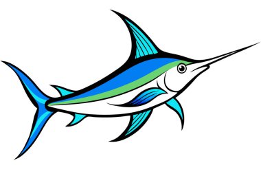 Vibrant Marlin Fish Illustration