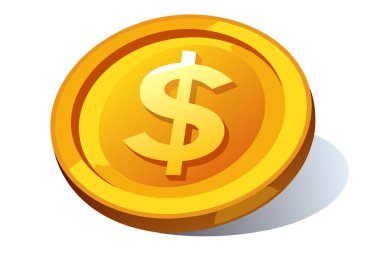 Finansal Grafikler için Dolar İşareti Para Simgesi Simgesi