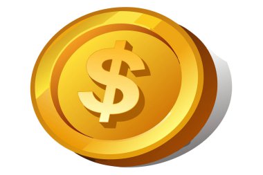 Finansal Grafikler için Dolar İşareti Para Simgesi Simgesi