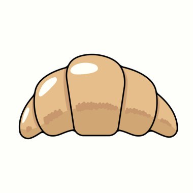 Ay çöreği renkli çizgi film ikonu