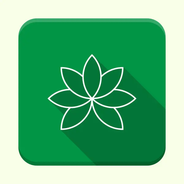 Ekoloji yeşili uygulama simgesi. Eko uygulama simgesi