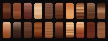 Tahta gradyan koleksiyonu. Tahta eğimleri ayarlandı.