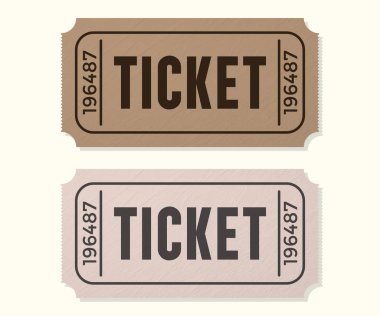 Eski kağıt biletler