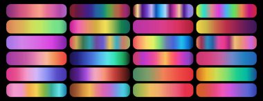 Gökkuşağı eğimleri ayarlandı. Gökkuşağı gradyan koleksiyonu