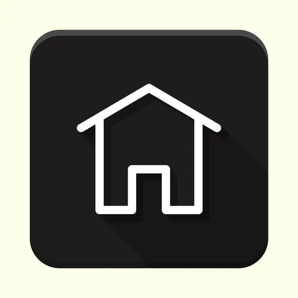 Siyah ve beyaz ev uygulaması simgesi