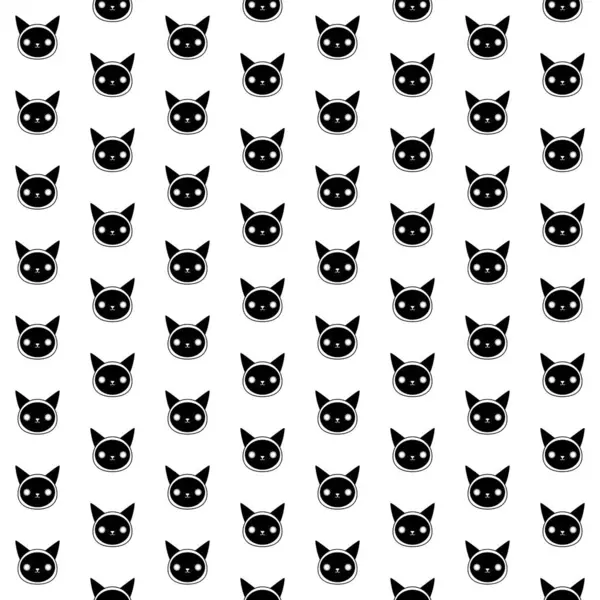 Siyah ve beyaz kediler pürüzsüz desen