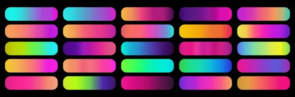 Neon eğimleri ayarlandı. Neon gradyan koleksiyonu