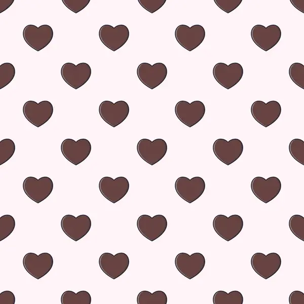 Çikolata kalpler pürüzsüz desen