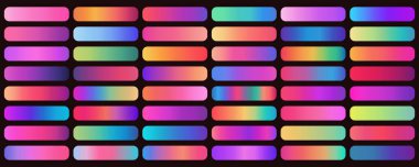 Renk eğimleri ayarlandı. Renk eğimleri koleksiyonu