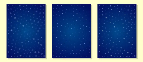 Mavi kar arka planı ayarlandı. Kar yağışıweather forecast