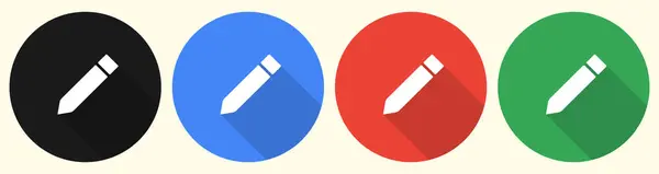 Kalem dairesi renk düğmeleri. Kalem rengi Simgeleri