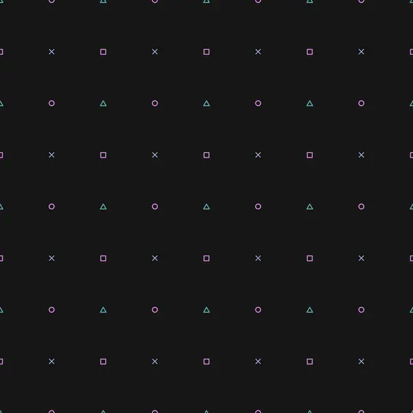 Oyunun kusursuz karanlık şekli. Geometrik şekilli desen
