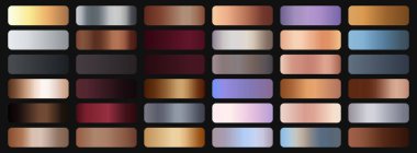 VIP zarif gradyanlar seti. Metalik eğimler