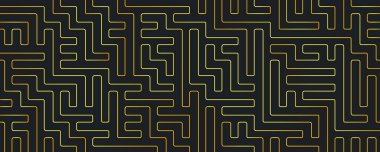 Altın soyut labirent arka planı. Zarif lüks altın labirent arka planı