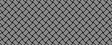 Siyah ve beyaz sepet dokuma arka planı. Soyut arkaplan