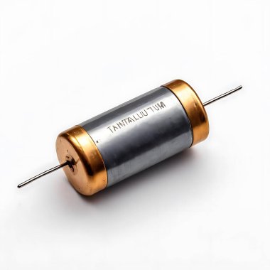 Tantalum Capacitor isolated on a white background clipart