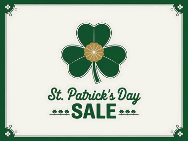 Geleneksel İrlanda tarzı St. Patrick 's Day bayrağı