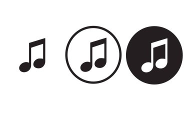 Web sitesi tasarımı ve mobil karanlık mod uygulamaları için melodi melodisi siyah anahat logosu beyaz arkaplan üzerinde Vektör illüstrasyonuName