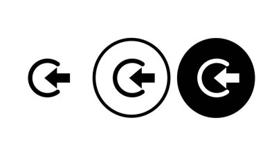 Web sitesi tasarımı ve mobil karanlık mod uygulamaları için simge giriş siyah hattı beyaz arkaplan üzerinde Vektör illüstrasyonuName