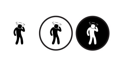 Web sitesi tasarımı ve mobil karanlık mod uygulamaları için soluk simge siyah dış hat logosu beyaz arkaplan üzerinde Vektör illüstrasyonuName