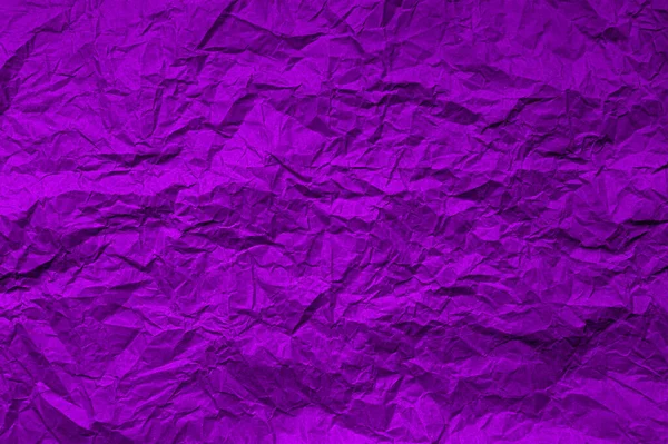 しわのある紫色の紙の自然な抽象的な質感の背景 — ストック写真