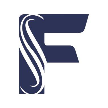 Baş harf F logo tasarımı. F Logosu Tasarımı. F harfi sembolü. F harfi. İlk harf..