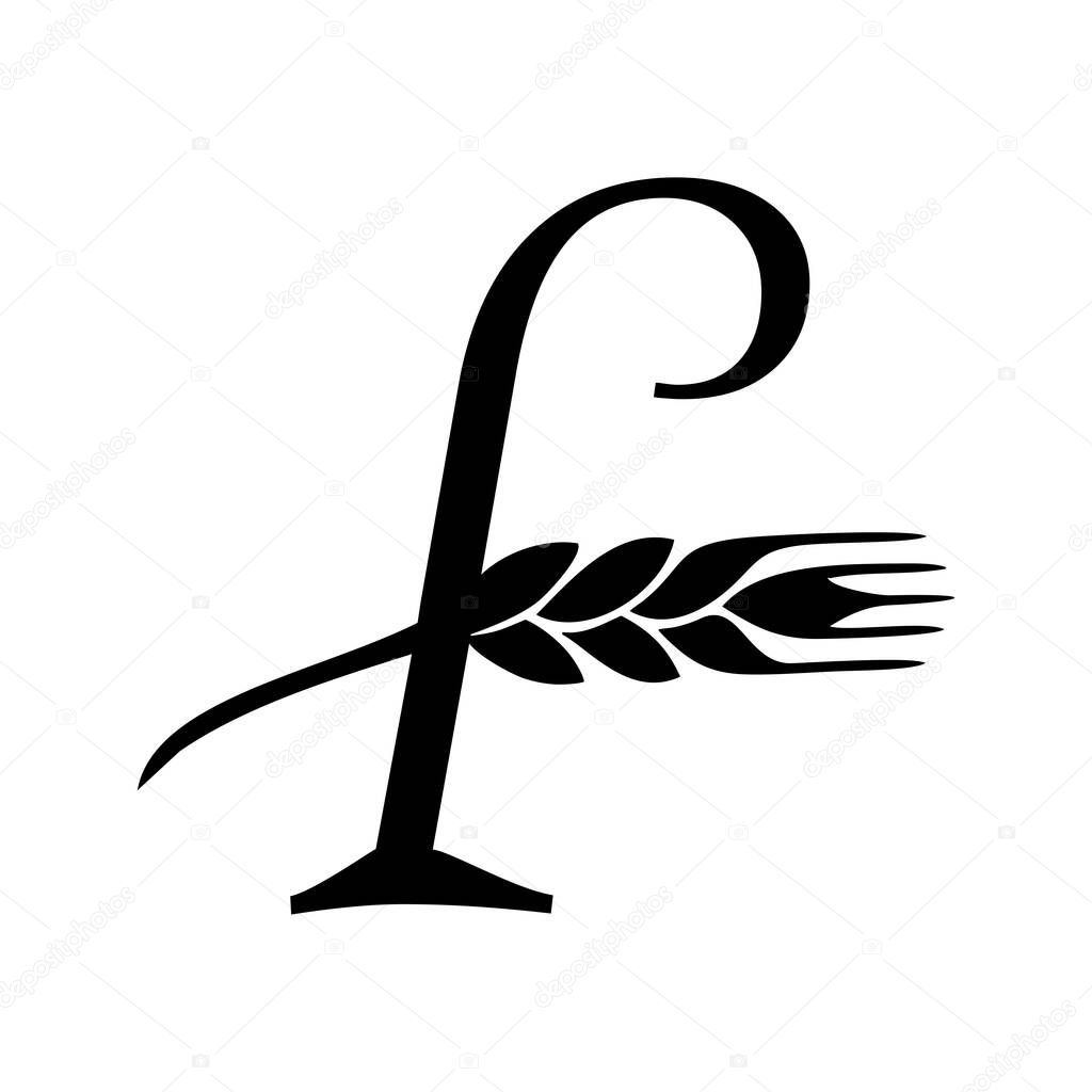 Initial Letter F Logo Design. F Logo Design. Letter F symbol.Letter F. Initial Letter.