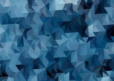 Üçgenler ile soyut vektör arka plan. Mavi geometrik vektör çizim. Yaratıcı tasarım şablonu.