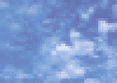 Nature Landscape Background with sky and Fluffy white Realistic spindrift clouds. Vector illustration.