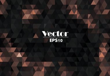 Geometric abstract vector illustration in brown and beige colors can be used for wallpapers , for web design, presentations, clothes print etc.