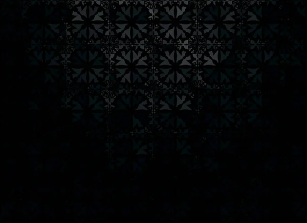 黑色背景 黑色的花饰物 背景为黑色 有活力 — 图库矢量图片