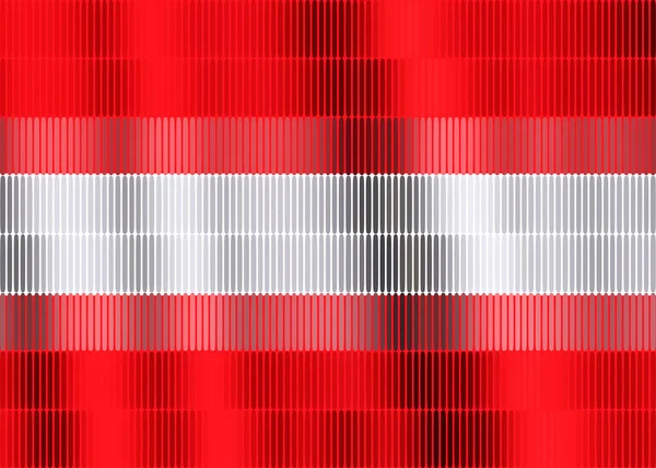 Diseño Bandera Austria Diseño Bandera Roja Blanca — Vector de stock
