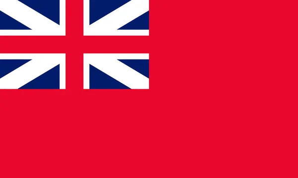 Red Ensign Flag Ship — Stock Vector