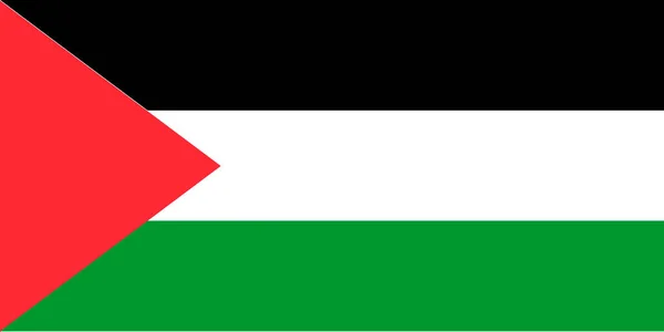 Flag Palestine Vector Icon Illustration Eps10 — Stock Vector