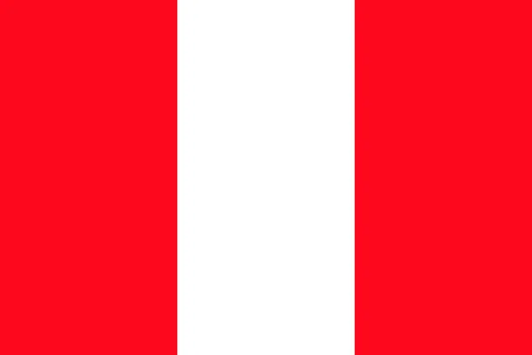 Bandera Del Estado Perú Vector Dimensiones Elementos Proporciones Colores Precisos — Vector de stock