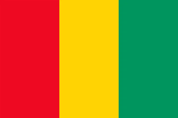 Bandera Nacional Guinea Ilustración Vectorial — Vector de stock