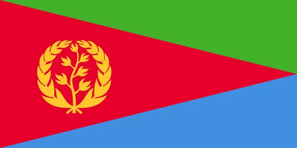 Eritrea Vektor Kép Zászlaja — Stock Vector