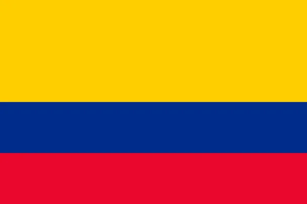 Colombia Flag Vector Illustration — 스톡 벡터