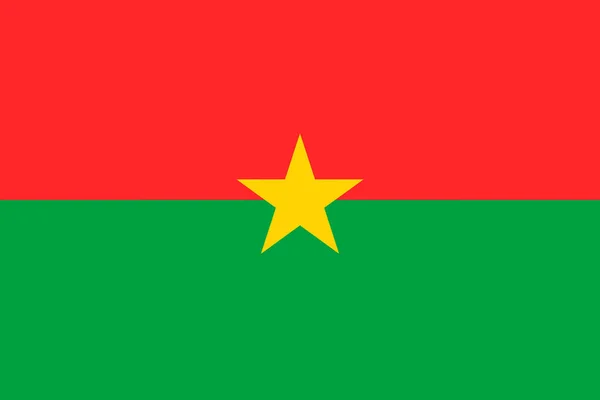 Vlag Van Burkina Faso Vectorillustratie — Stockvector