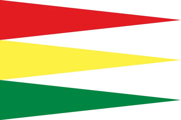 Ondeando Bandera Etiopía Vector Gráfico Ilustración Ondeando Bandera Etíope Etiopía — Vector de stock