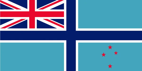 Original Simple New Zealand Civil Air Flag Isolated Vector Official — Stock Vector