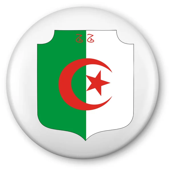 Democratische Volksrepubliek Algerije Vlag Vector Pictogram — Stockvector