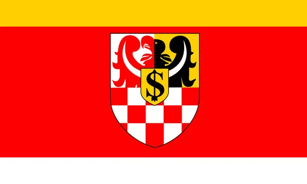 Прапор Округу Стшелін — стоковий вектор