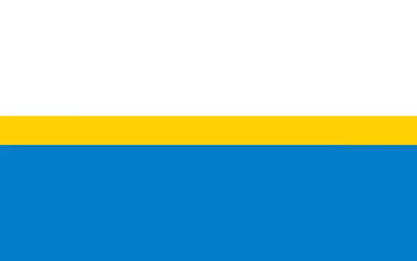 Bandeira Czestochowa Poland Vector Illustration — Vetor de Stock