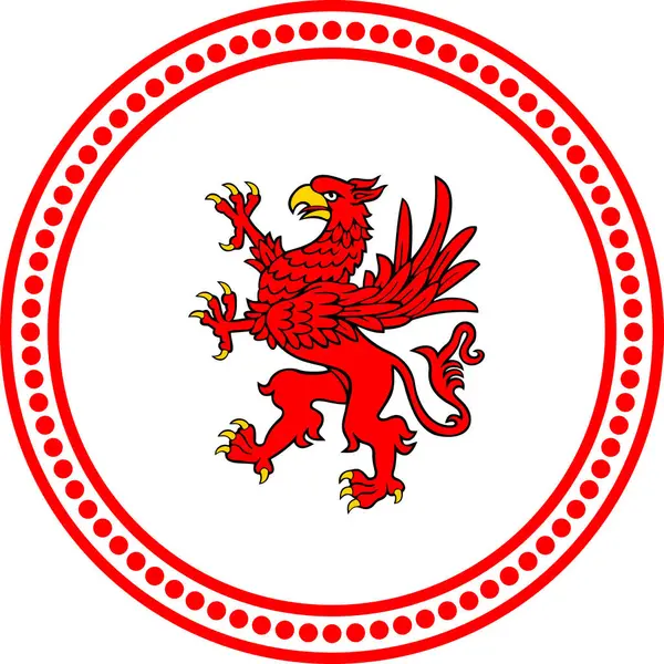Emblème Voïvodie Poméranie Occidentale État Pologne Illustration Vectorielle — Image vectorielle