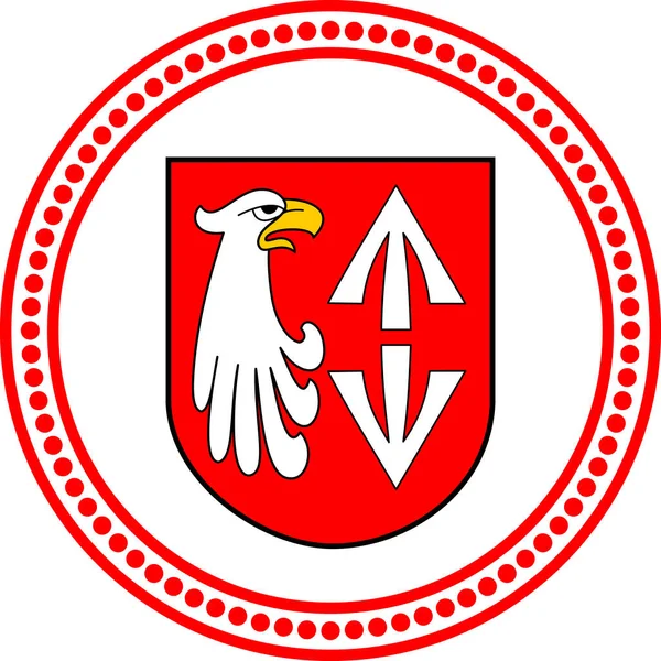 Escudo Armas Del Distrito Grodzi — Archivo Imágenes Vectoriales