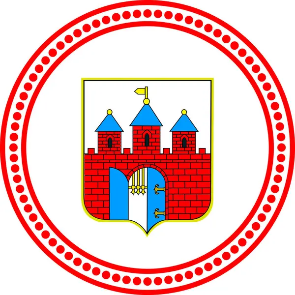 Emblema Bydgoszcz Ciudad Polonia Ilustración Vectorial — Archivo Imágenes Vectoriales