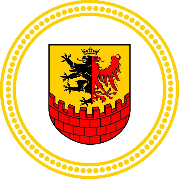 Polonya Nın Bölgesel Başkenti Bydgoszcz Polonya Nın Temsilci Arması — Stok Vektör
