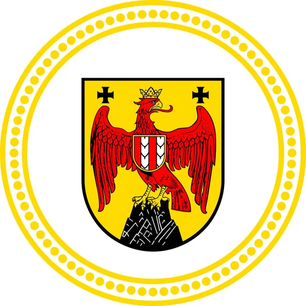 Герб Австрийского Государства Бургенланд — стоковый вектор