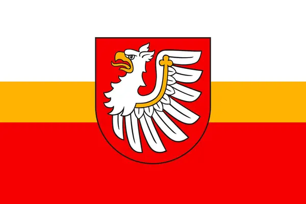 Флаг Бжеского Уезда — стоковый вектор
